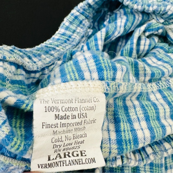The Vermont Flannel Company Blue & Green Plaid Joggers - Picture 4 of 5